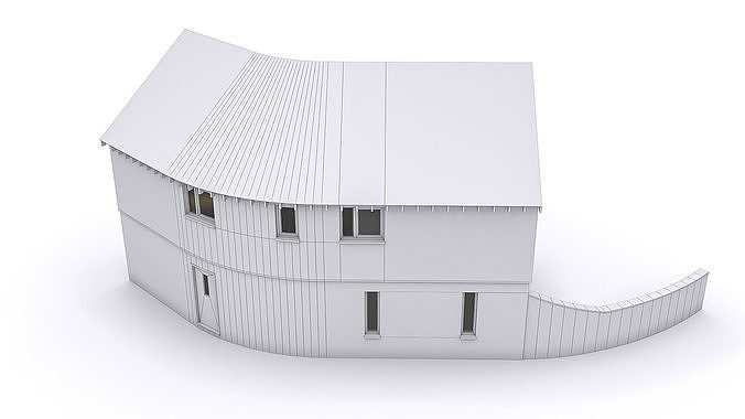 Townhouse 18 Low-poly 3D model