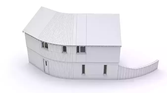 Townhouse 18 Low-poly 3D model