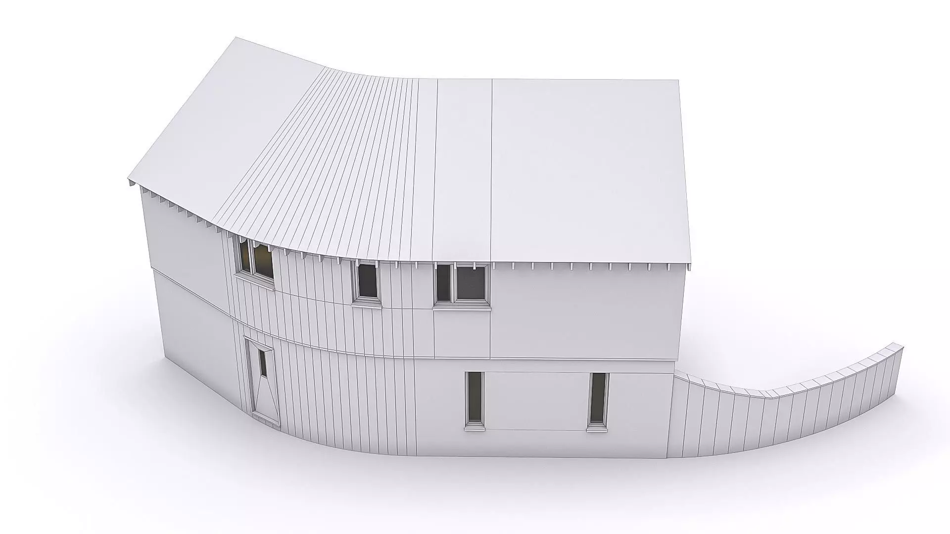 Townhouse 18 Low-poly 3D model