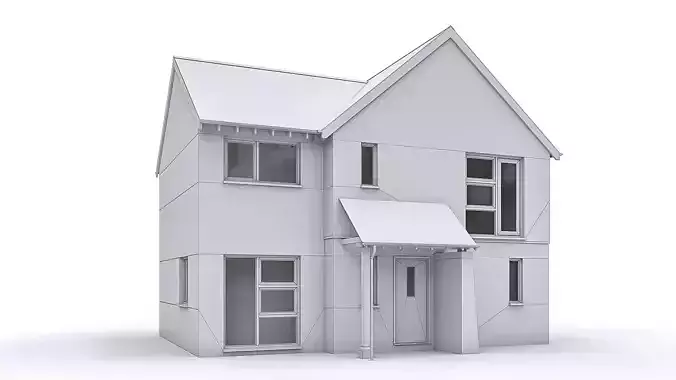 Townhouse 16 Low-poly 3D model