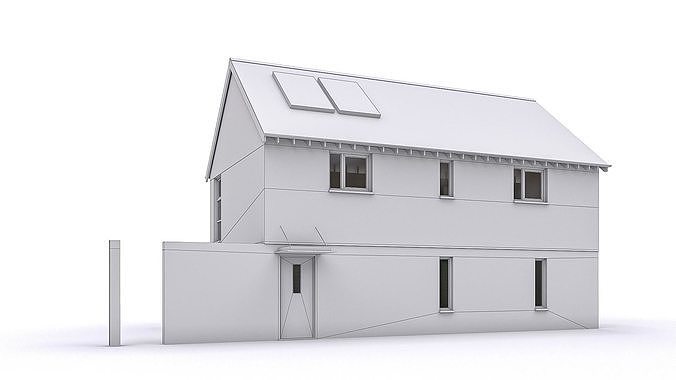 Townhouse 15 Low-poly 3D model