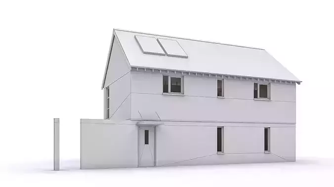 Townhouse 15 Low-poly 3D model