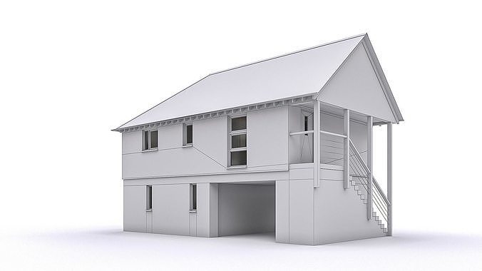 Townhouse 14 Low-poly 3D model