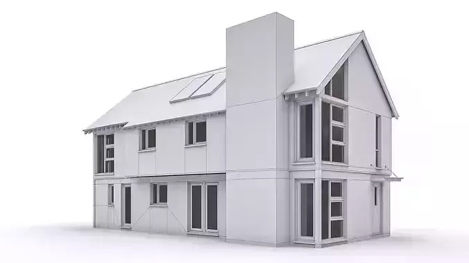Townhouse 12 Low-poly 3D model