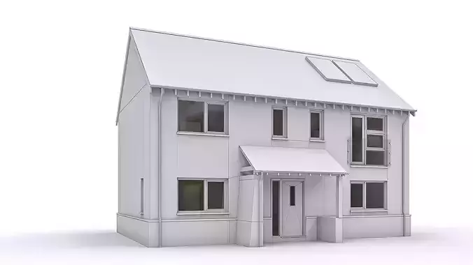 Townhouse 10 Low-poly 3D model