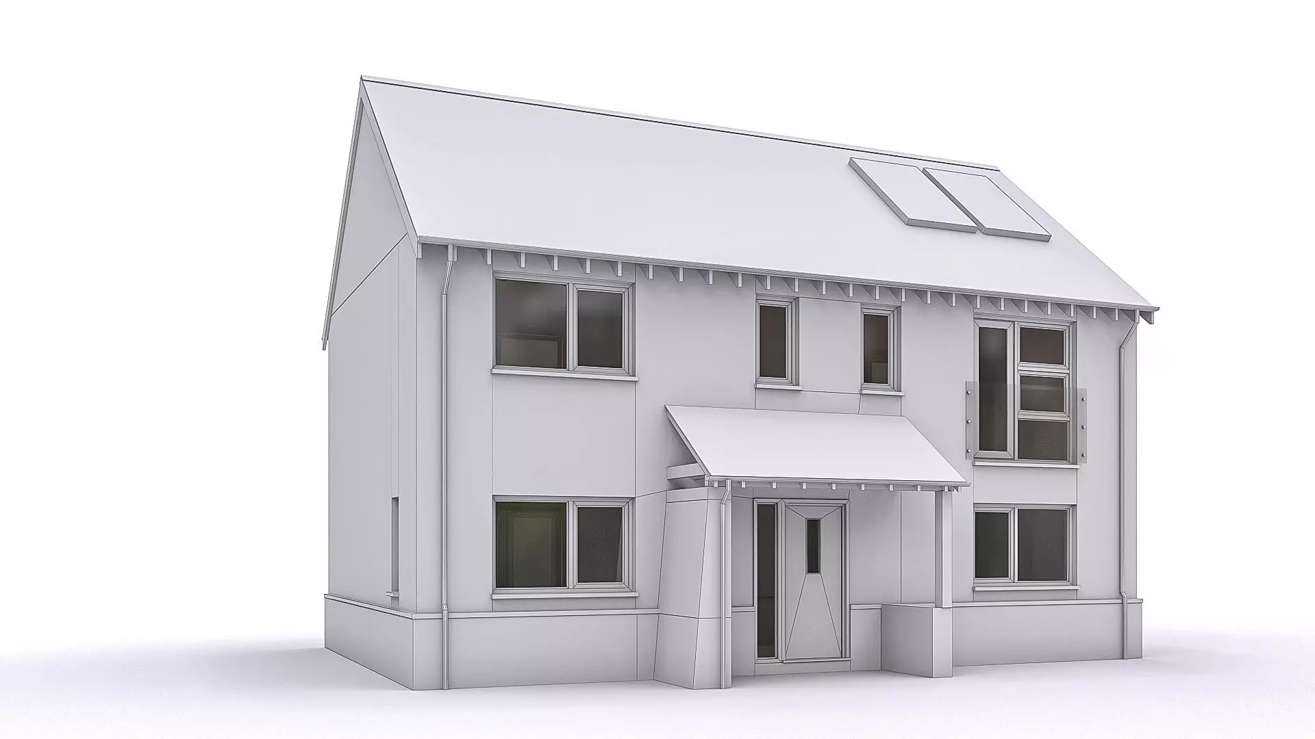 Townhouse 10 Low-poly 3D model