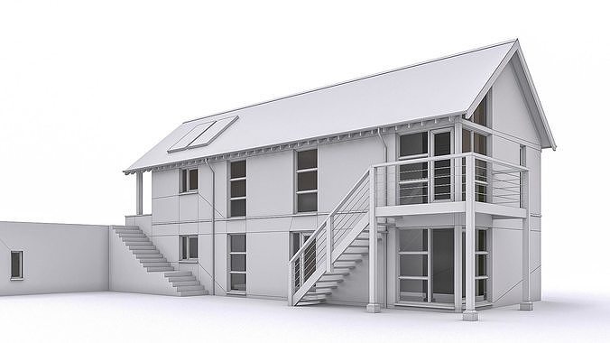 Townhouse 07 Low-poly 3D model