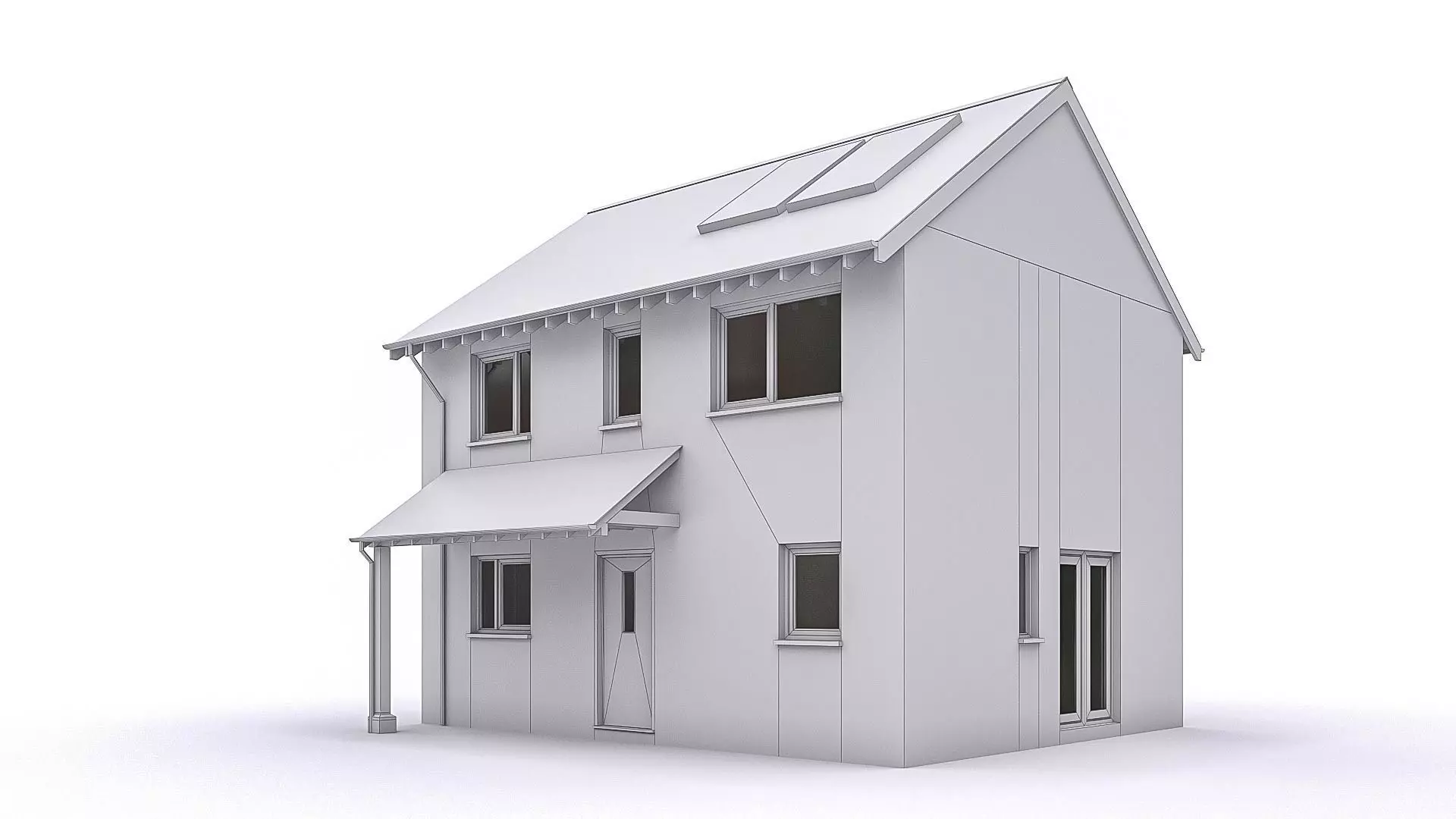 Townhouse 05 Low-poly 3D model