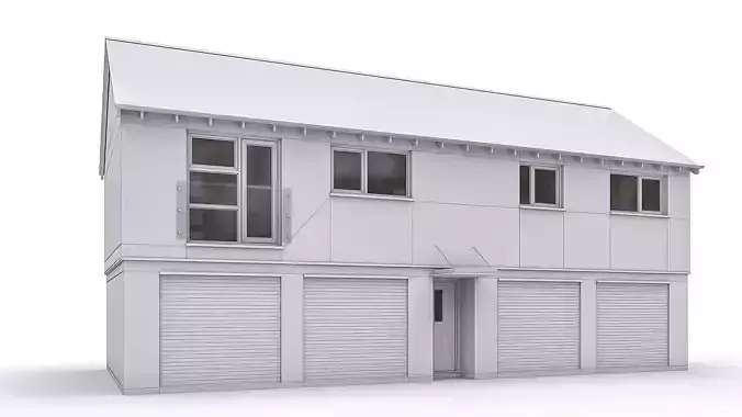 Townhouse 04 Low-poly 3D model