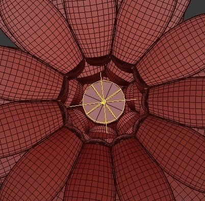 Untitled flower pendant light hanging 3D model_4