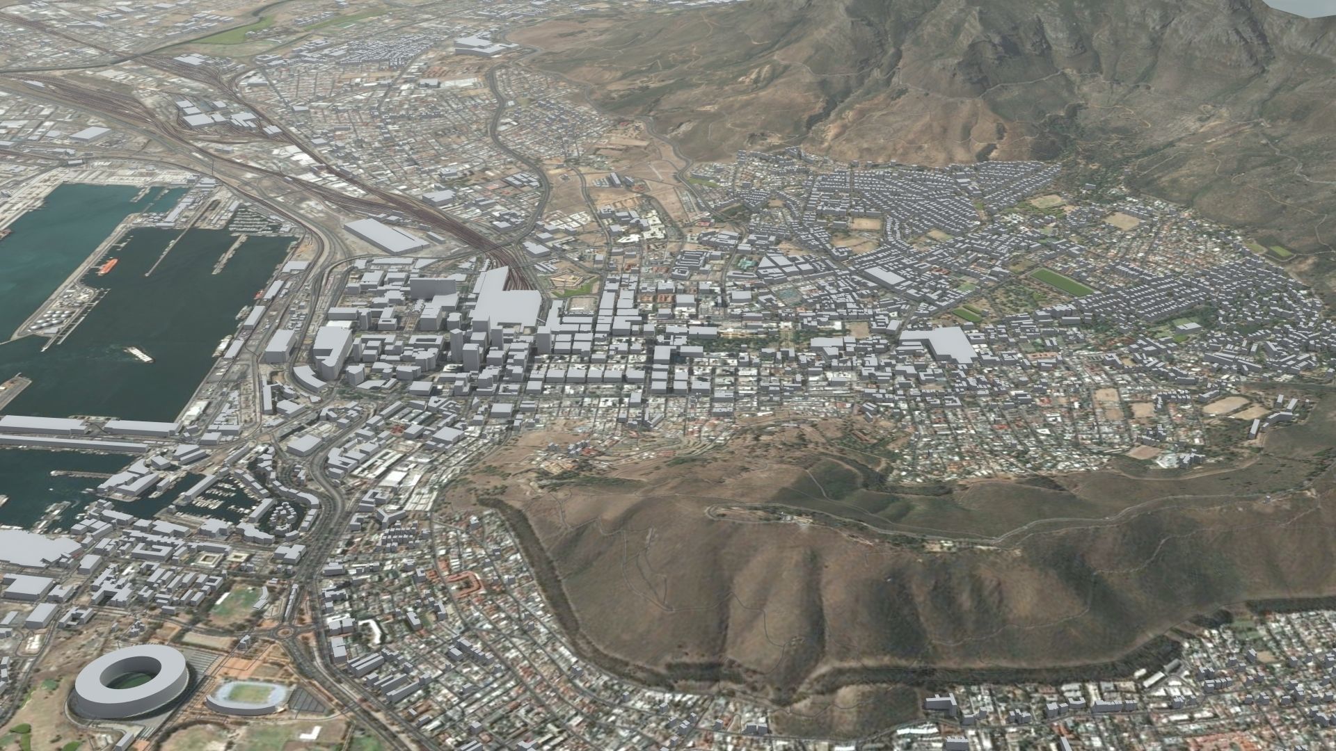 Cape Town South Africa 3D model_8