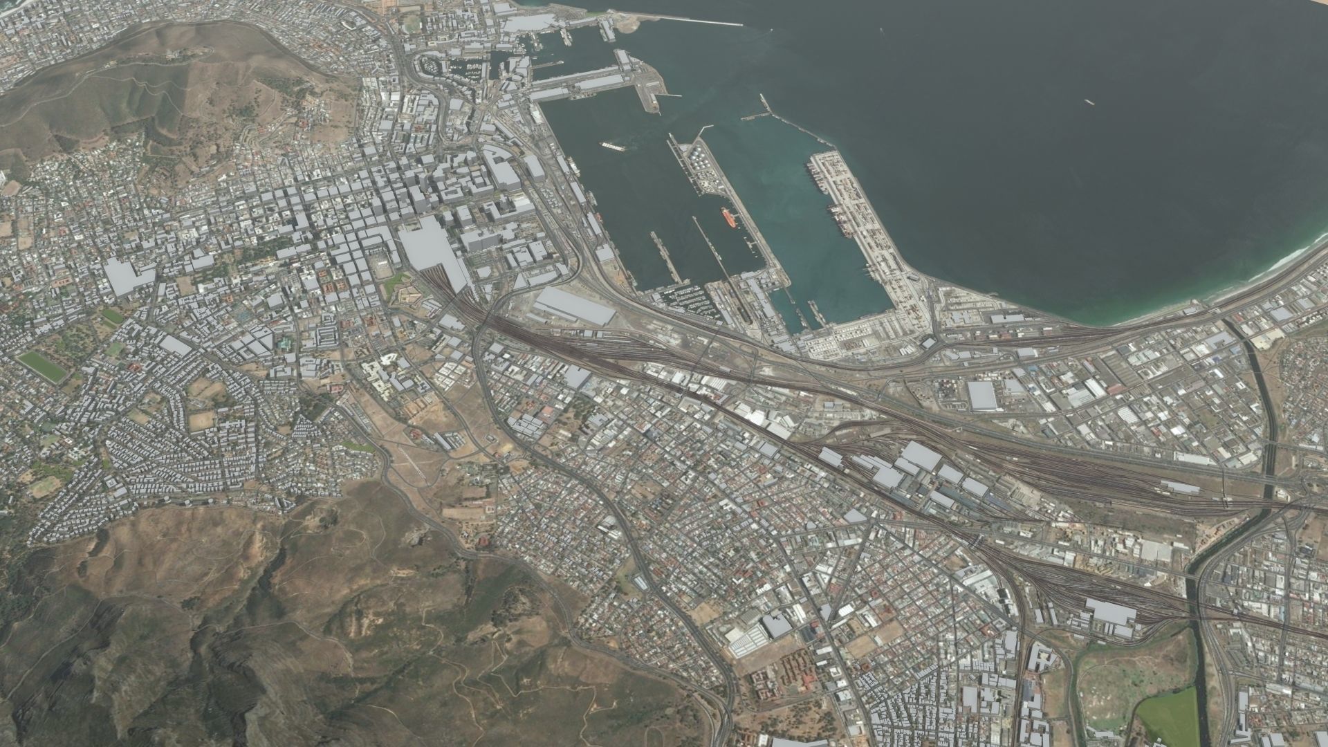 Cape Town South Africa 3D model_4