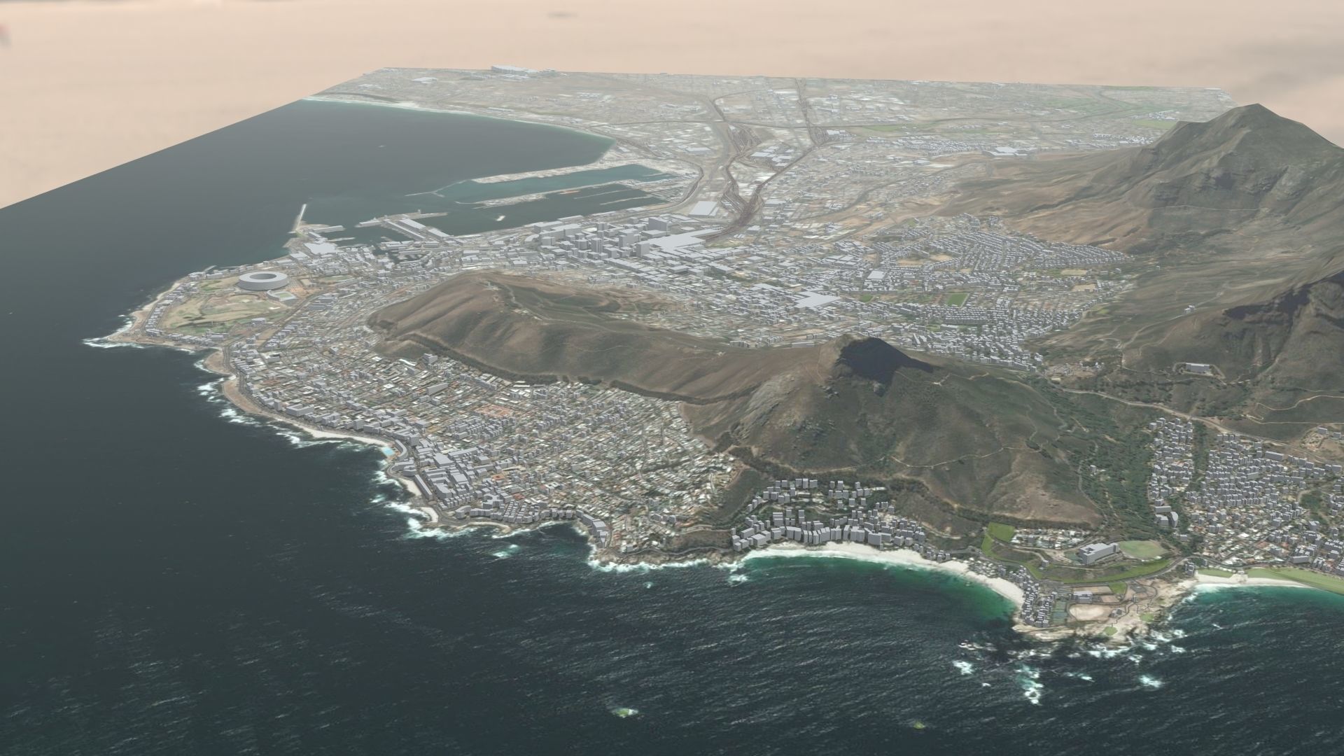 Cape Town South Africa 3D model_7