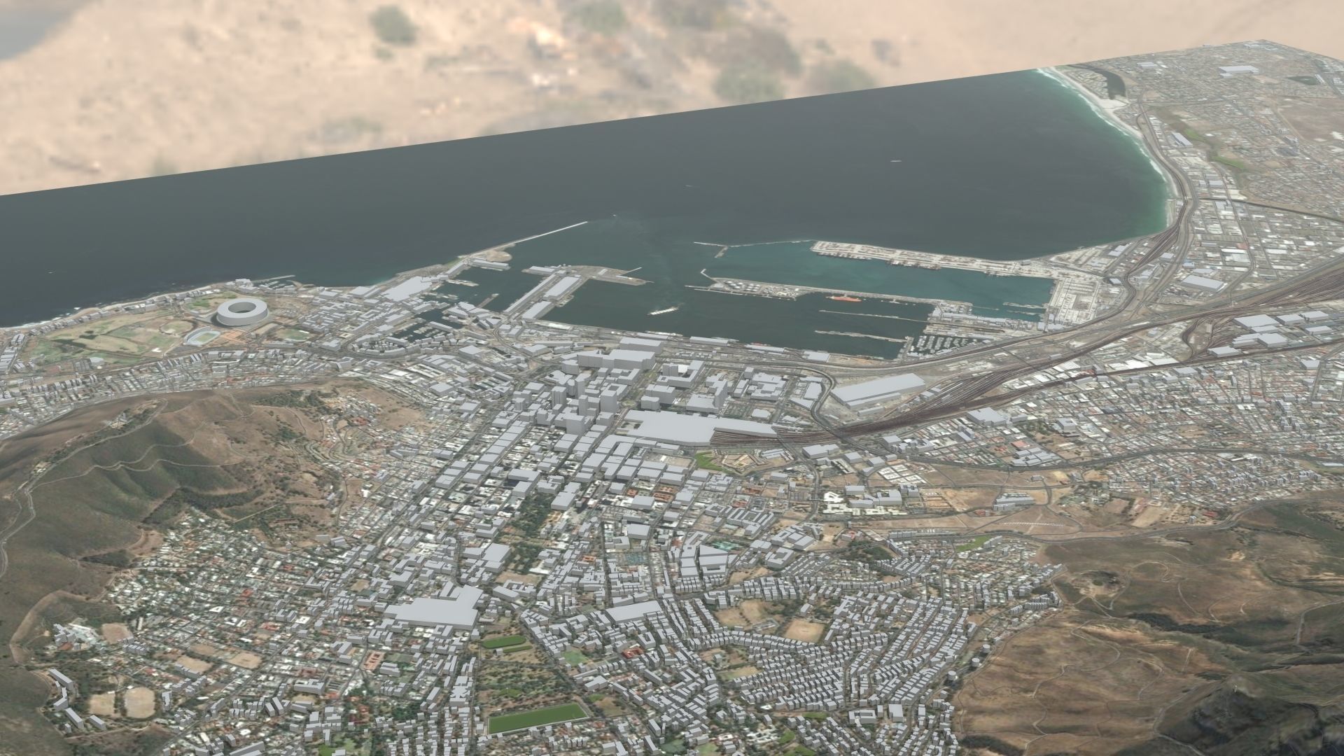 Cape Town South Africa 3D model_12