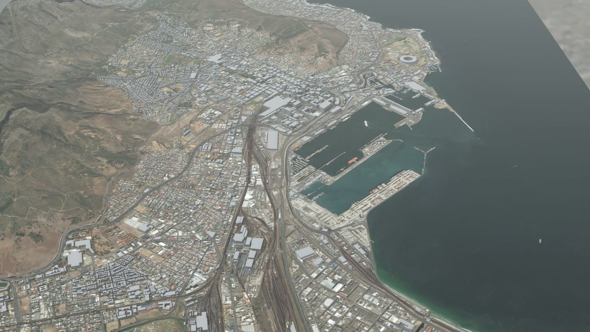 Cape Town South Africa 3D model_9