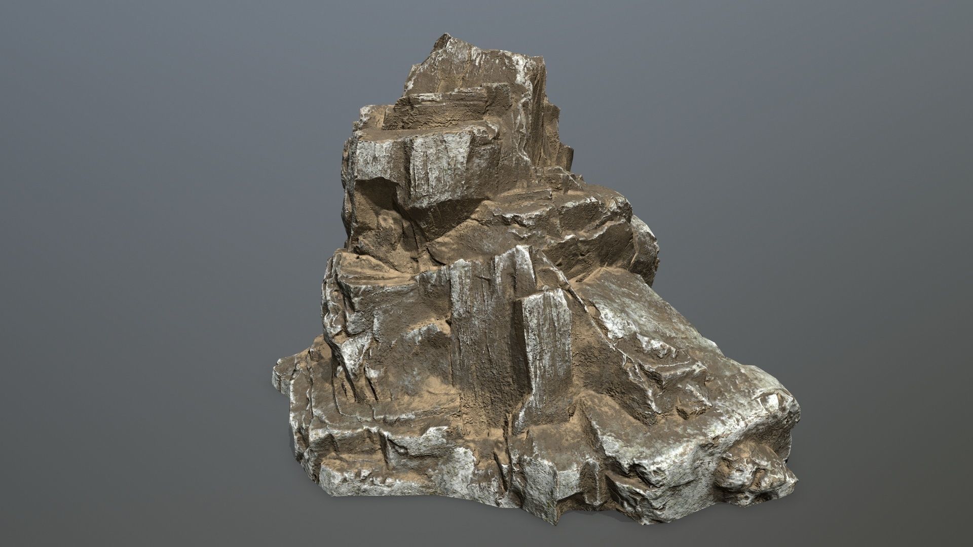 desert rocks Low-poly 3D model_10