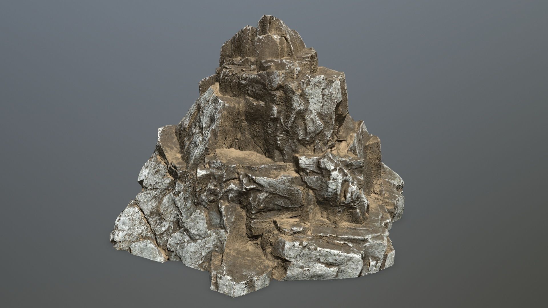 desert rocks Low-poly 3D model_11