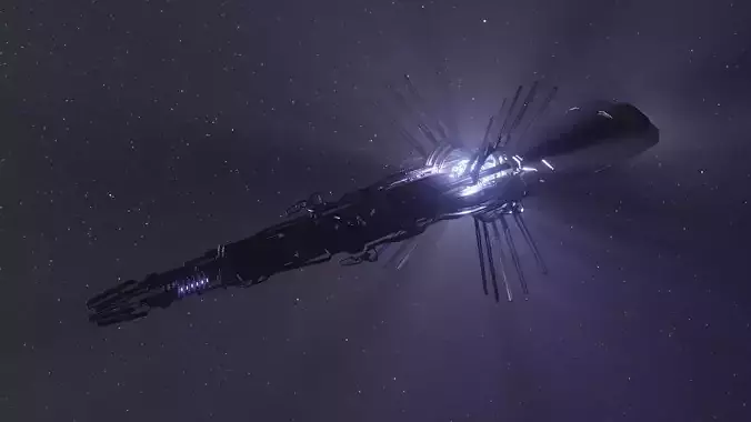 Scifi Alien Ship 3D model