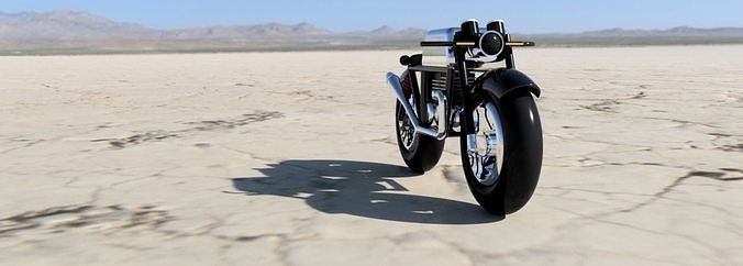Cafe Racer Bike Design 3D print model