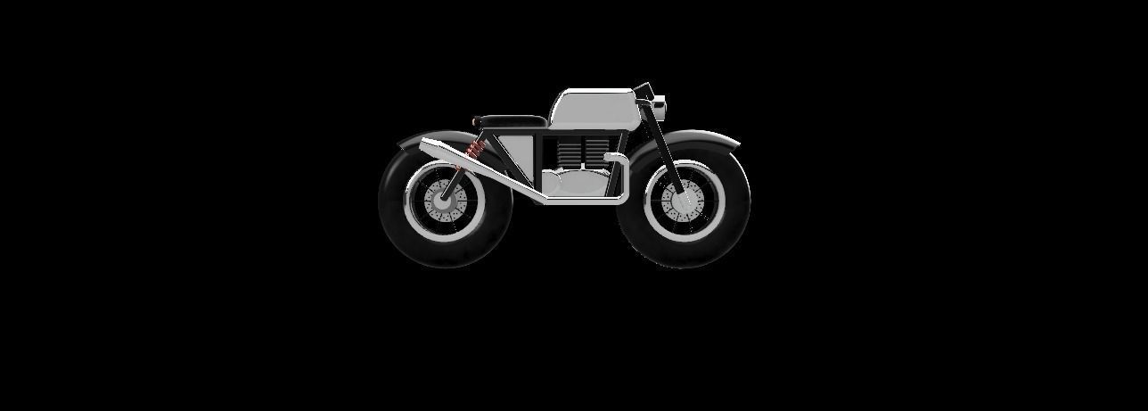 Cafe Racer Bike Design 3D print model_7