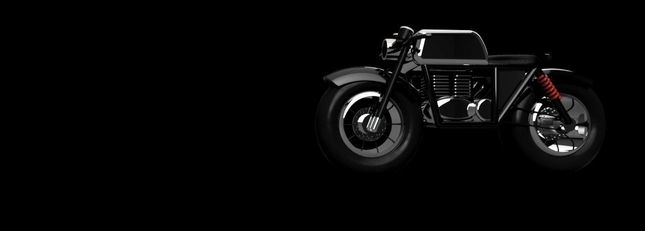 Cafe Racer Bike Design 3D print model_5