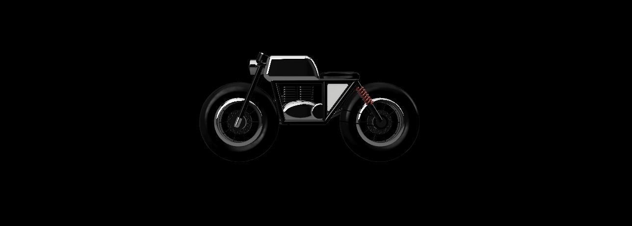 Cafe Racer Bike Design 3D print model_4