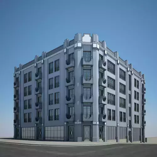 Apartment Building 03 3D model
