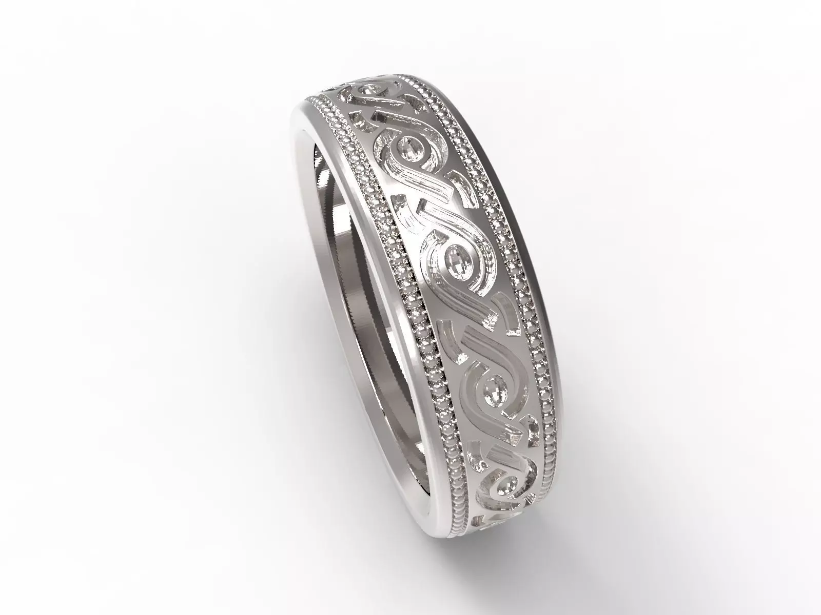 Ring Ornament V8 3D print model_0