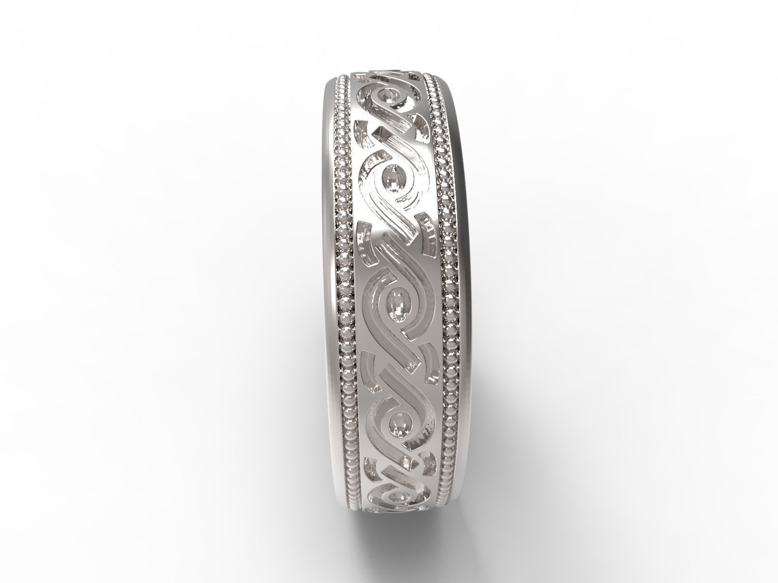 Ring Ornament V8 3D print model_3