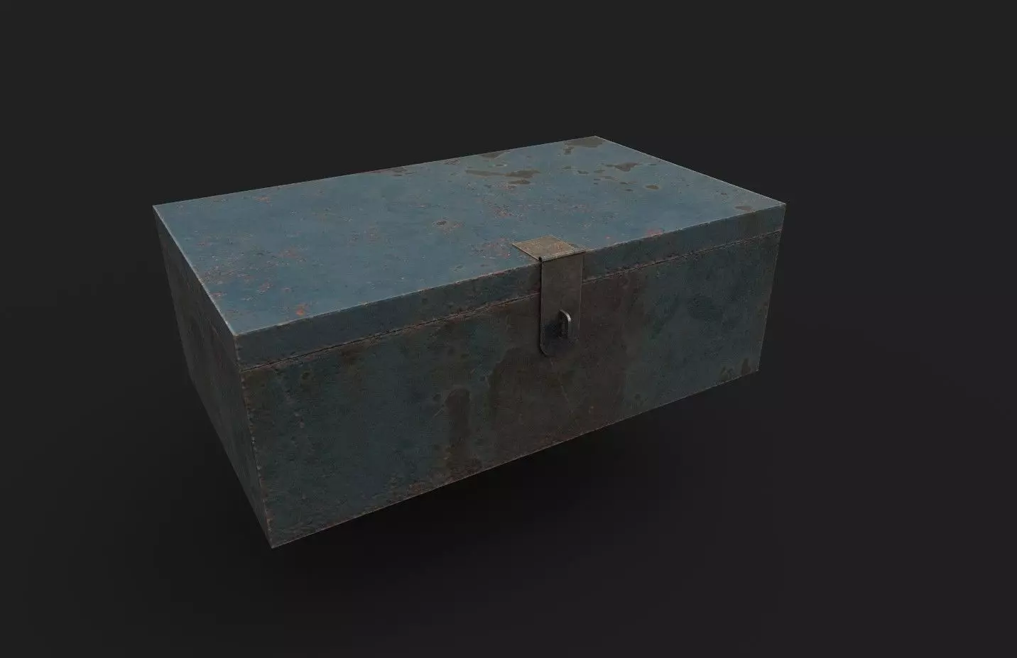 Rusty Metal Box Free low-poly 3D model