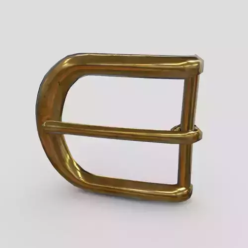 Buckle 3 gold letter e