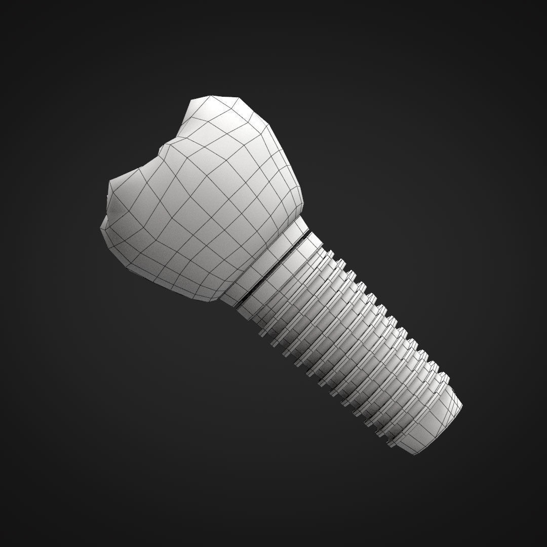 Tooth Implant 3D model_17