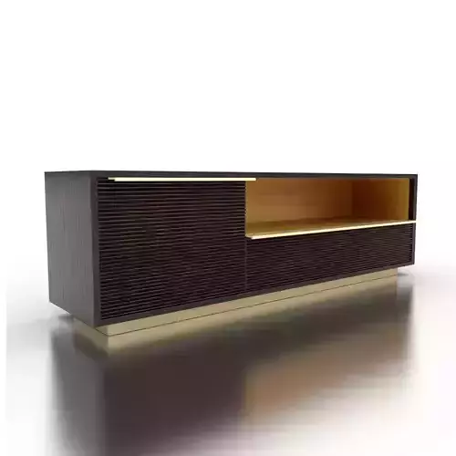 TV lowboard casino lounge made of mango wood