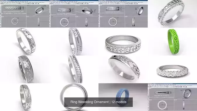 Ring Weedding Ornament