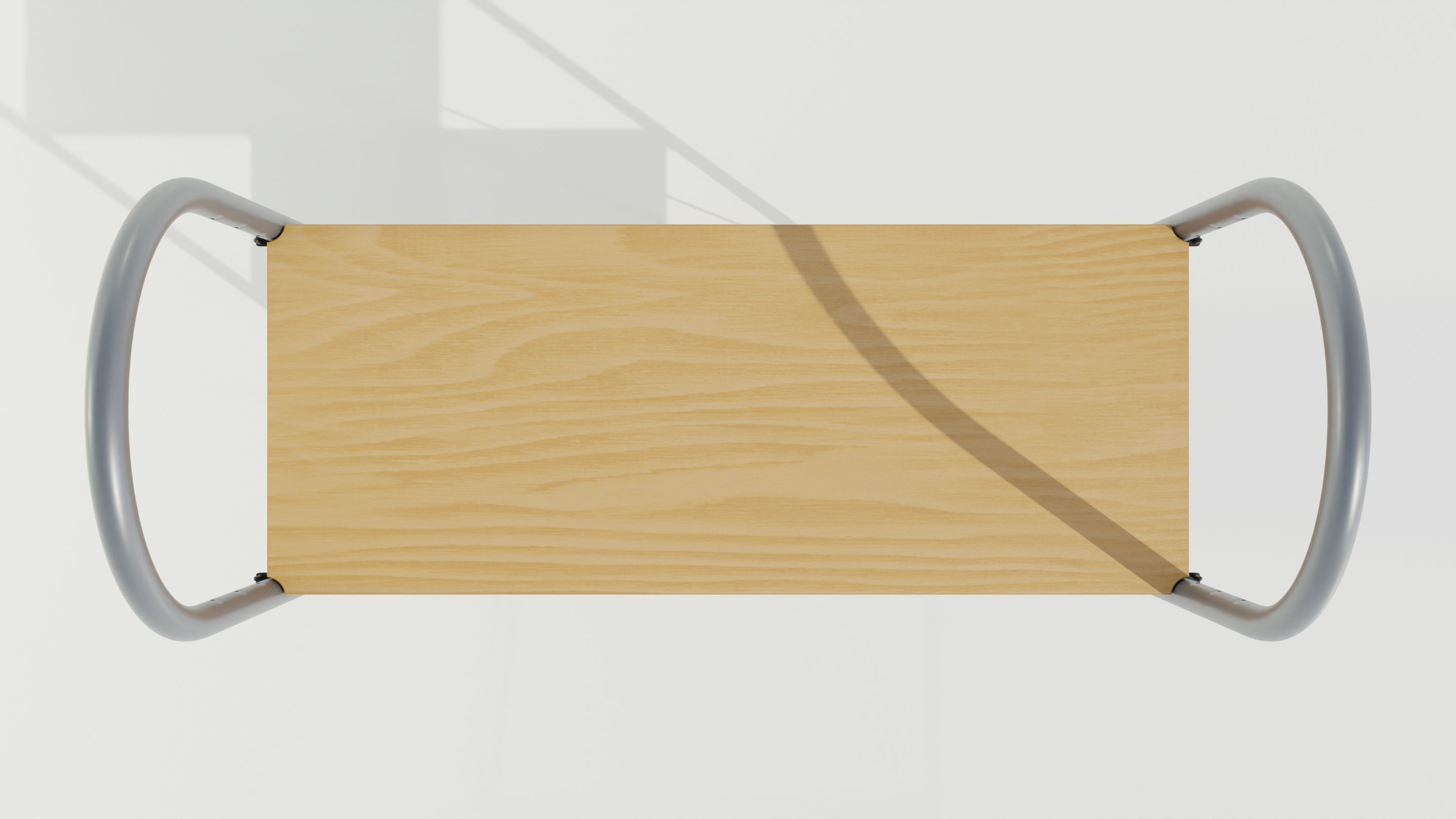 Wood-Metal Shelf 3D model_10