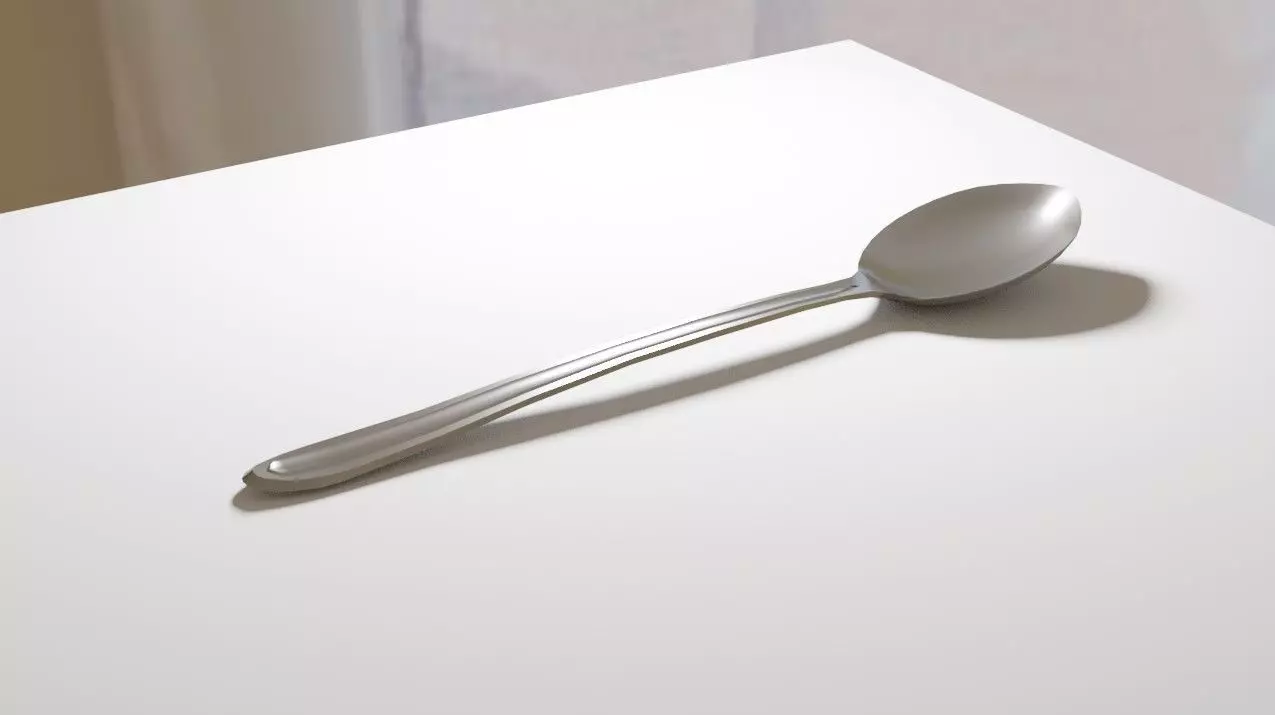 Soup Spoon - Colher de Sopa Low-poly 3D model