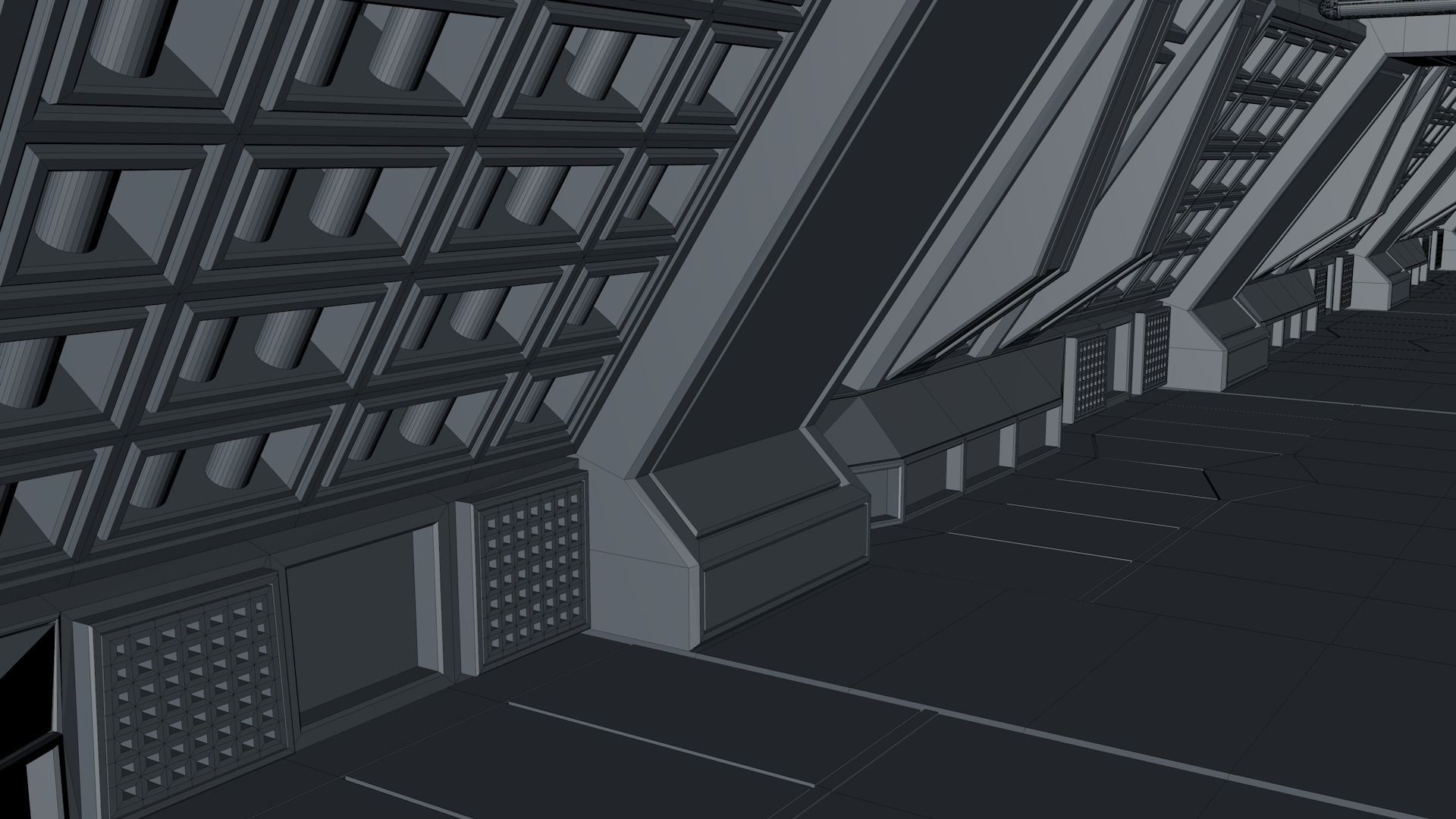 Sci Fi Corridor 3D model_8