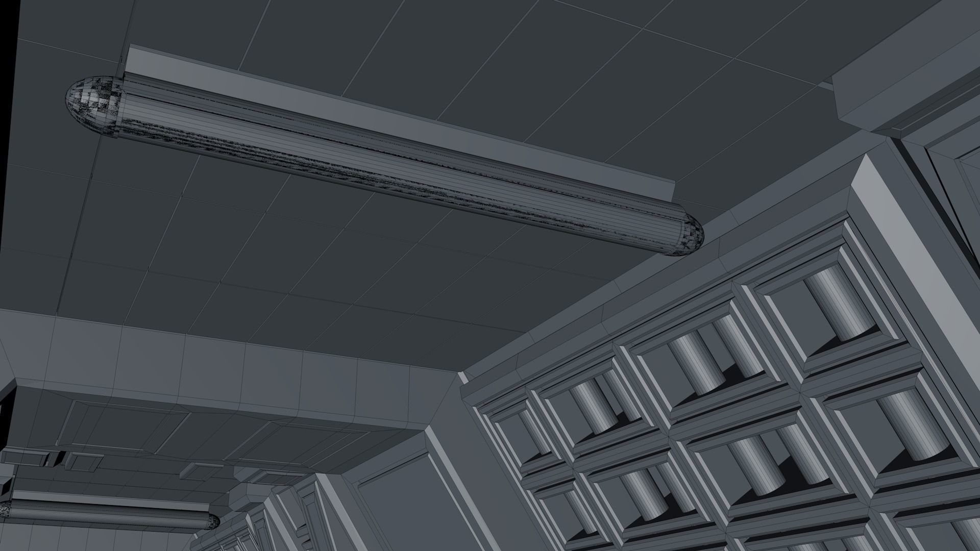 Sci Fi Corridor 3D model_9