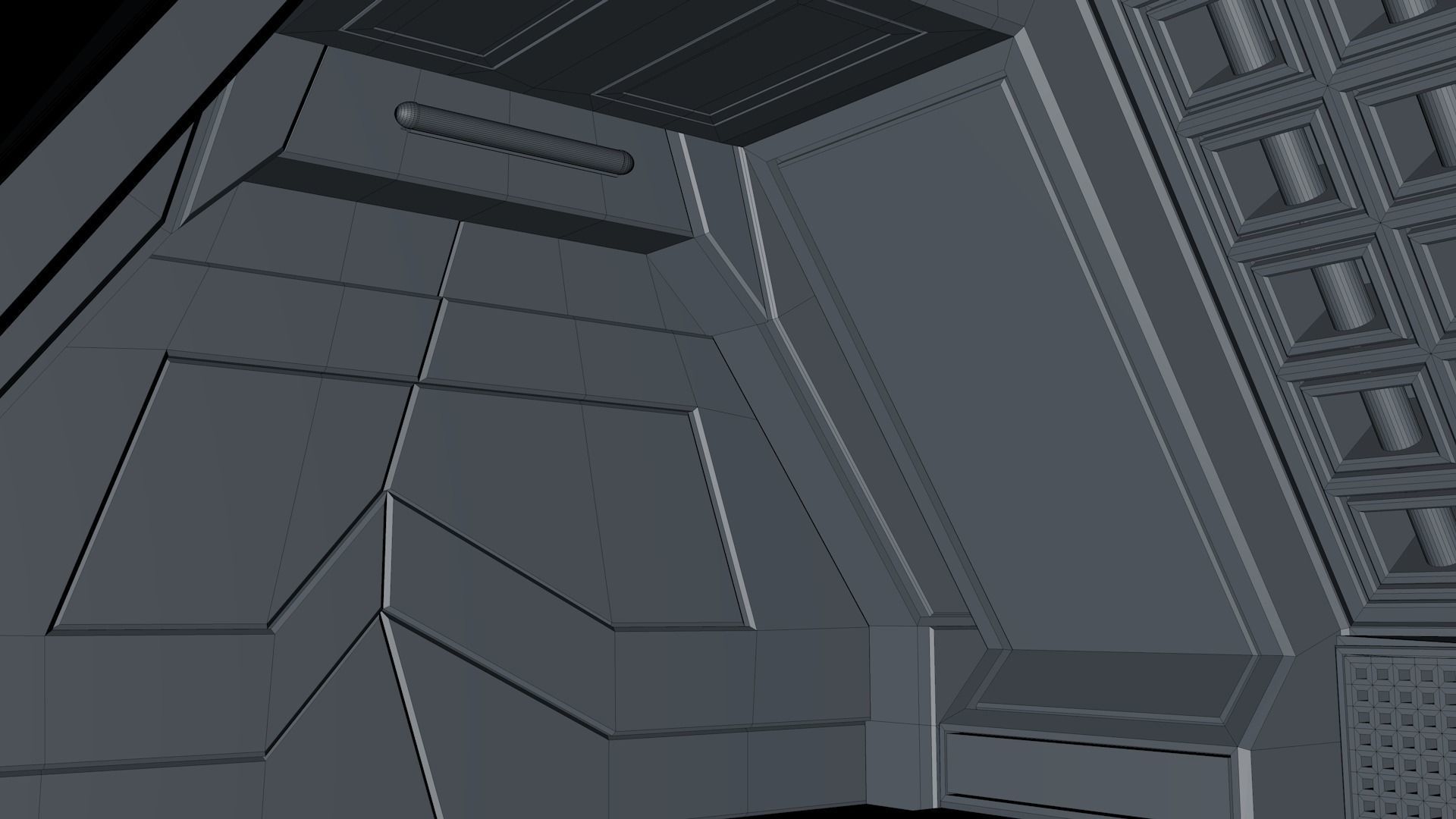 Sci Fi Corridor 3D model_13