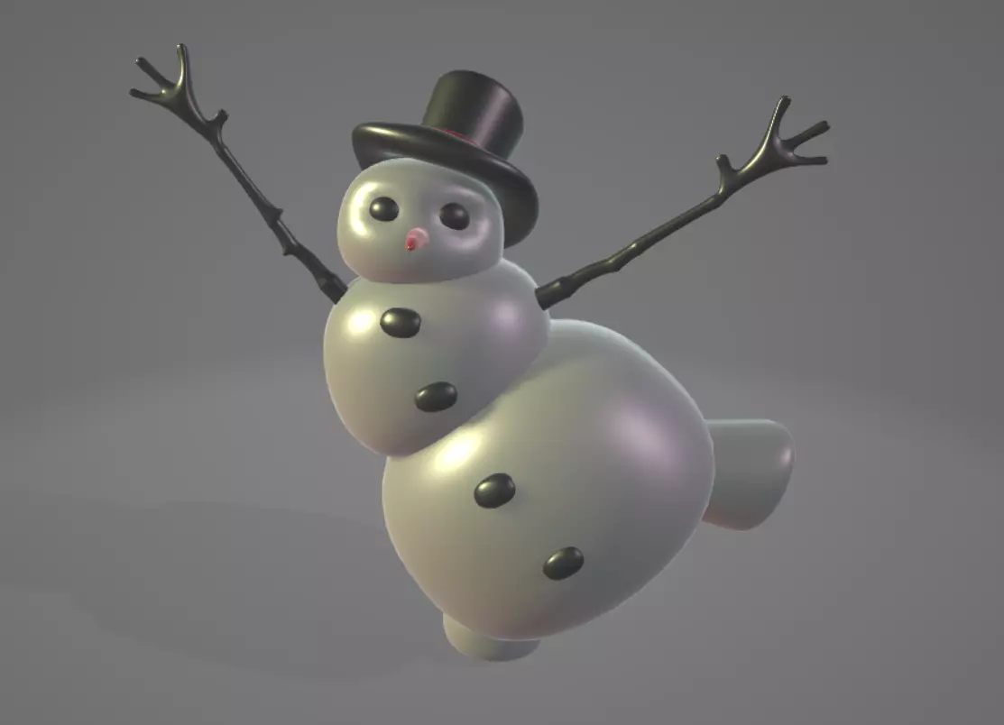 Happy Snowman Toy for 3d print 3D print model