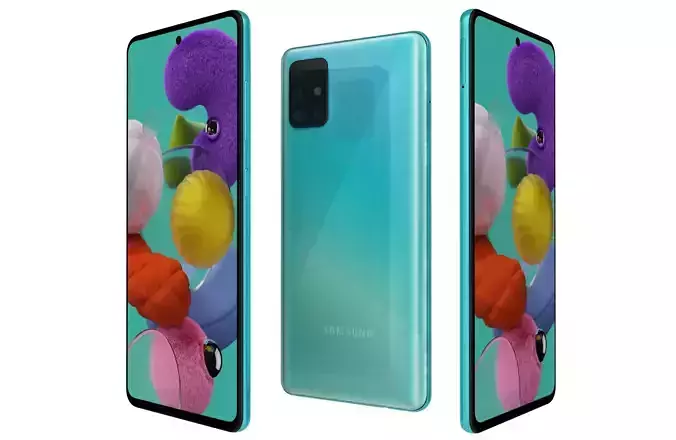 Samsung Galaxy A51 Blue 3D model