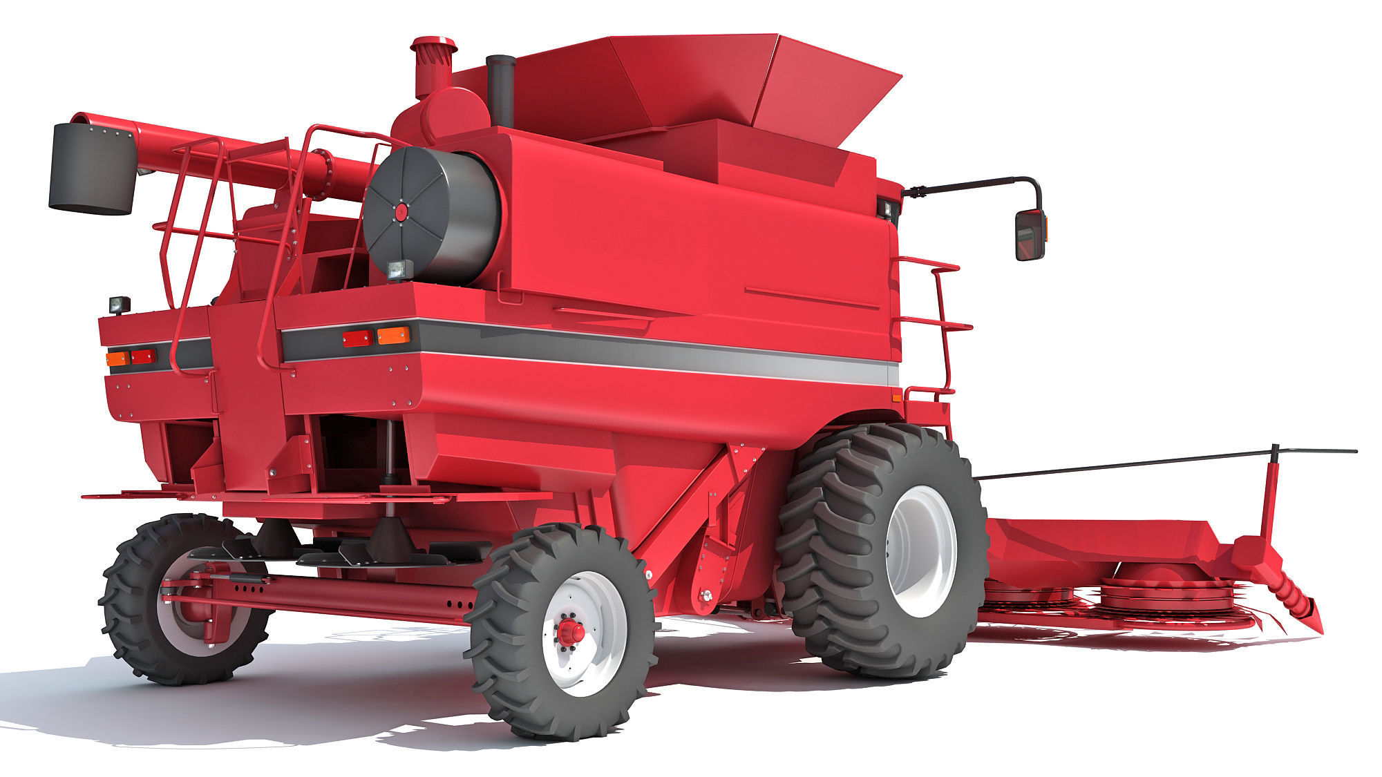 Combine Harvester 3D model_6