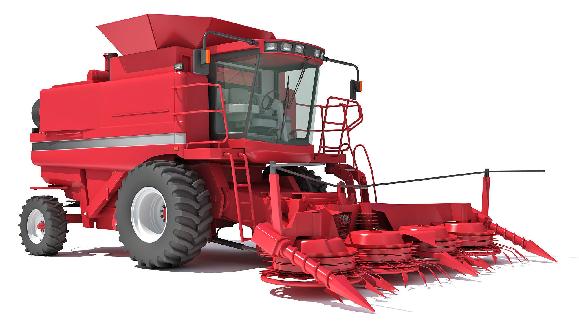 Combine Harvester 3D model_9