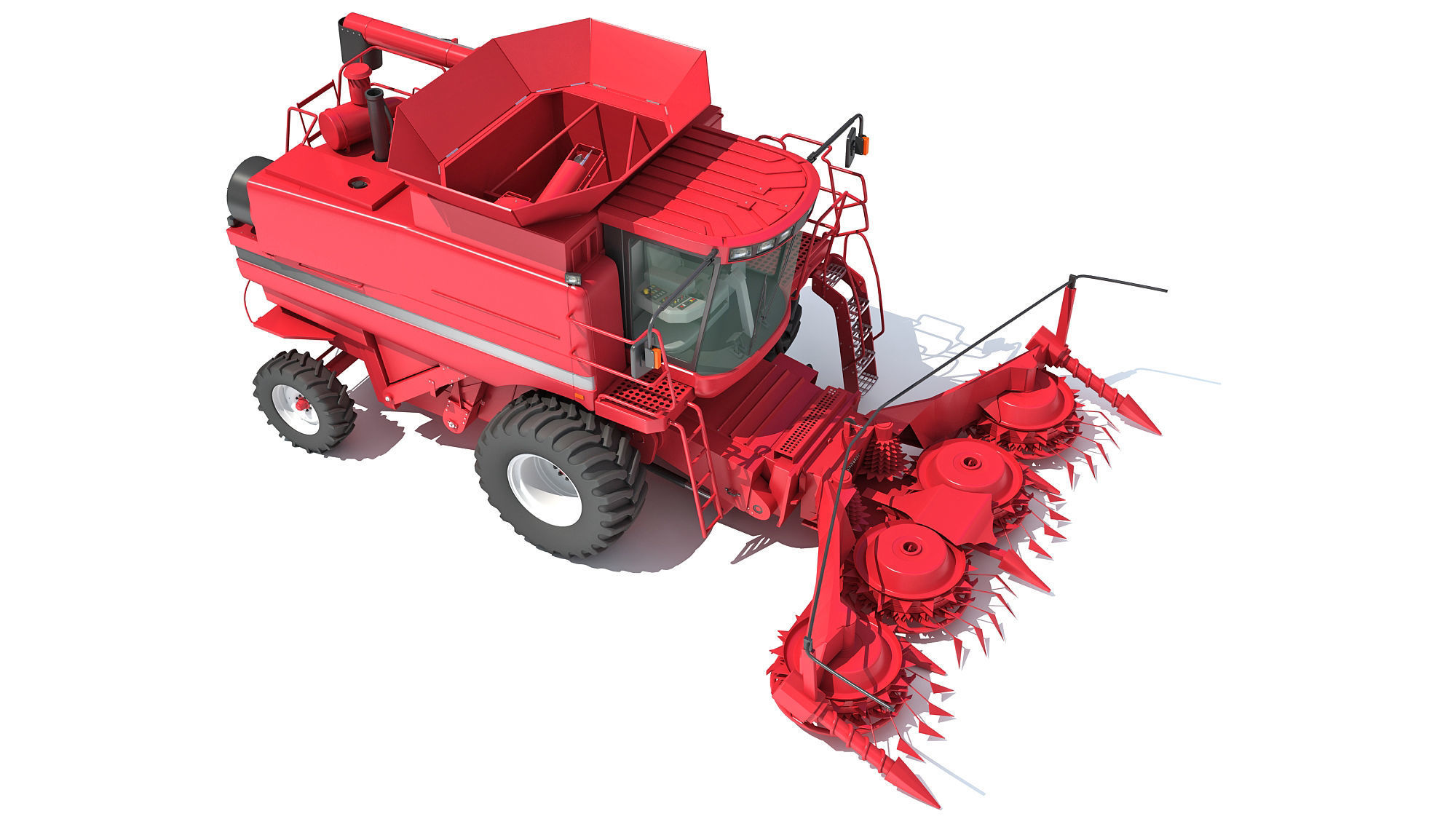 Combine Harvester 3D model_10