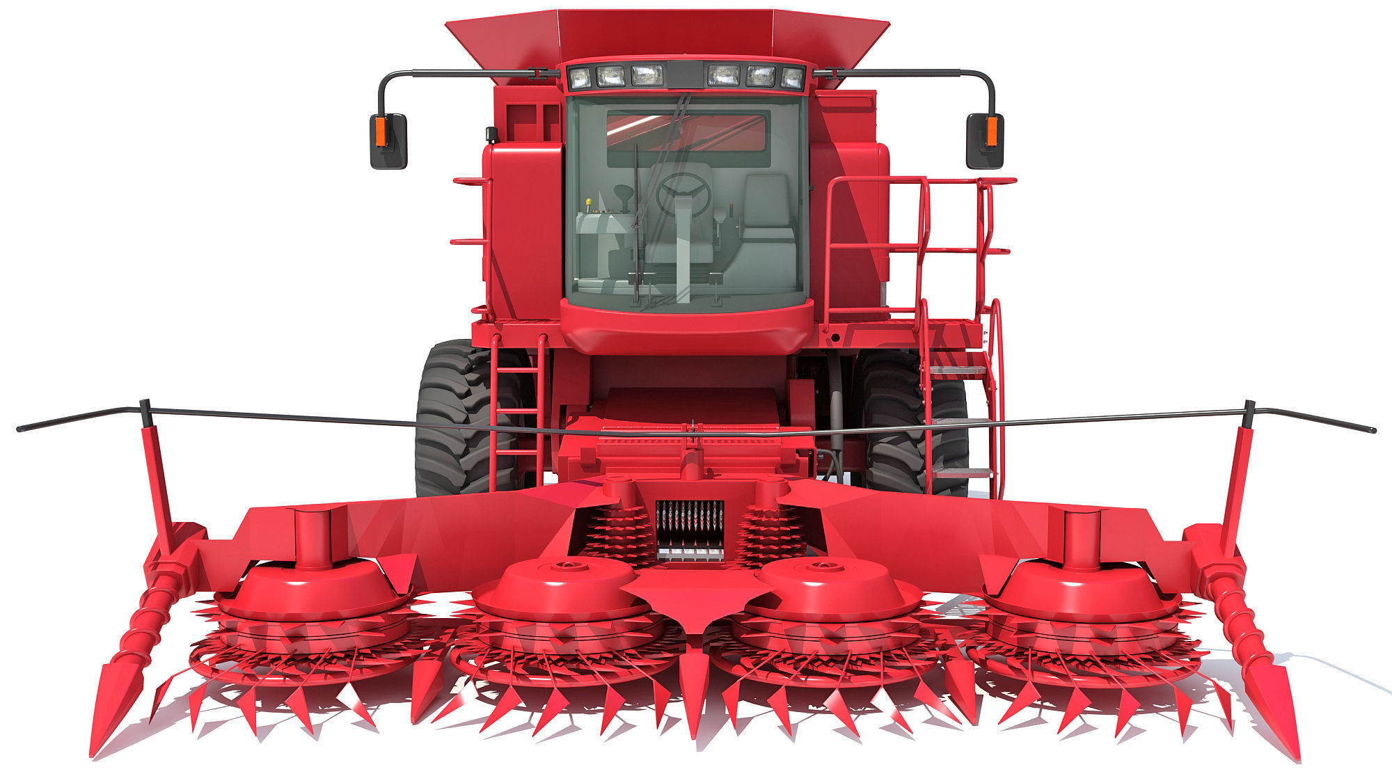 Combine Harvester 3D model_11