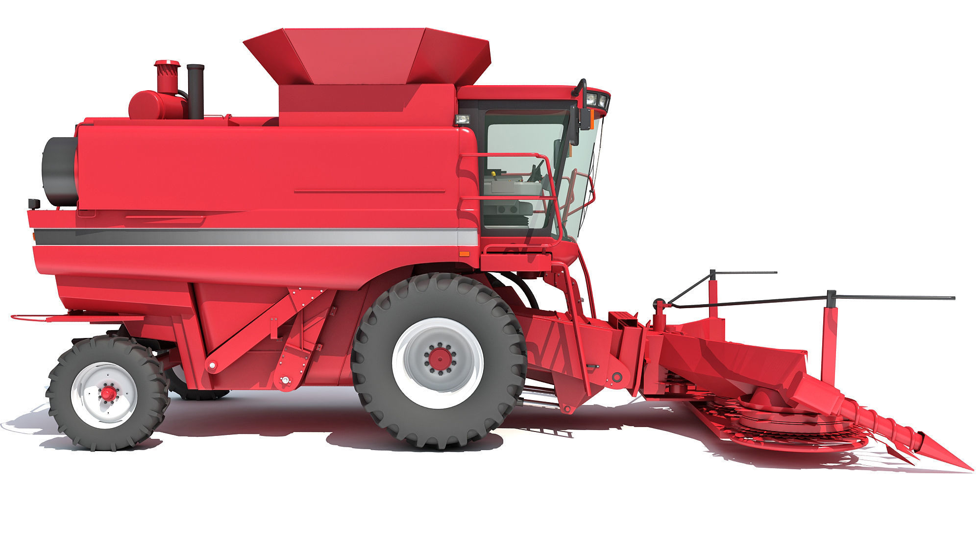 Combine Harvester 3D model_8