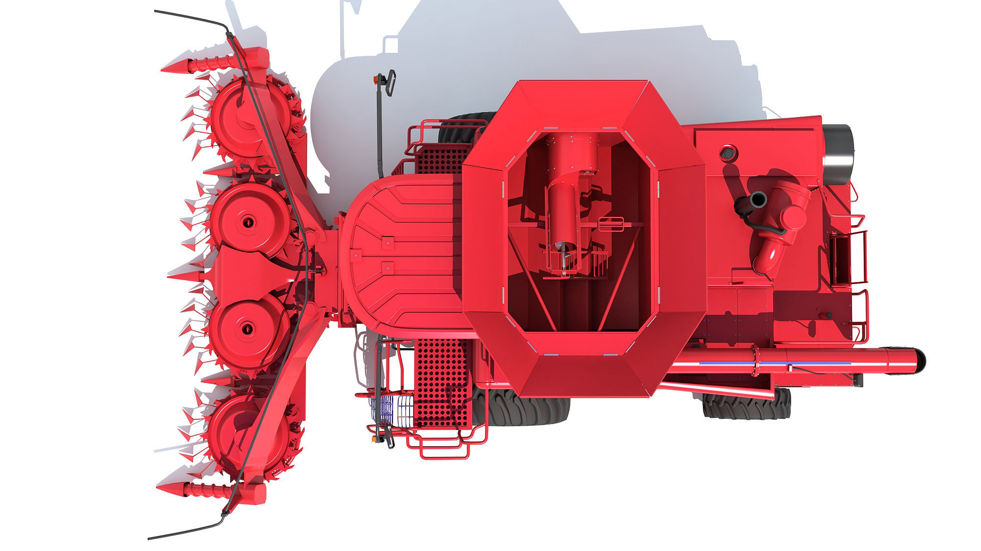 Combine Harvester 3D model_13
