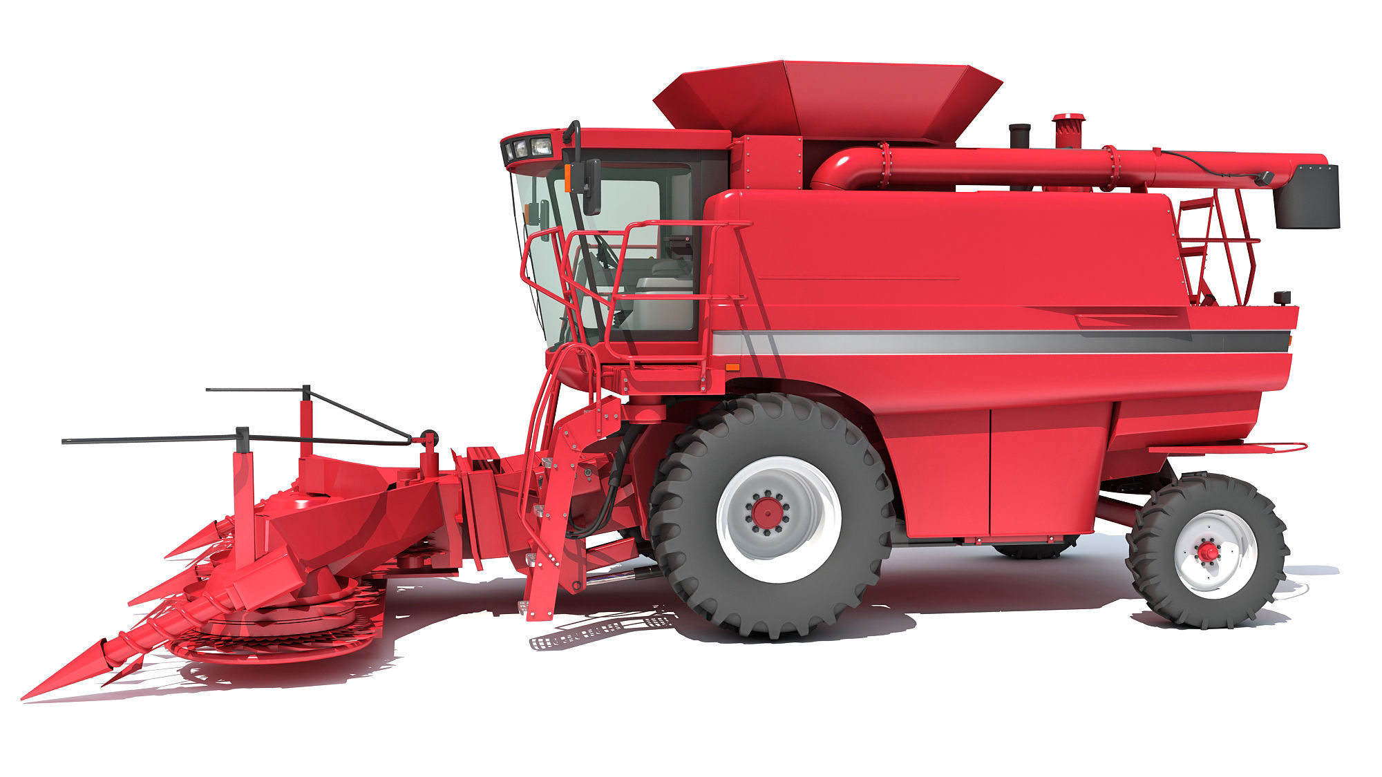 Combine Harvester 3D model_1