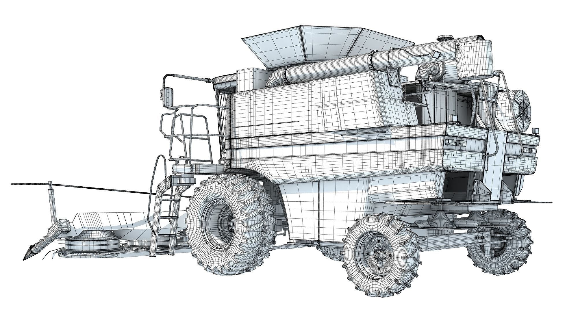 Combine Harvester 3D model_18