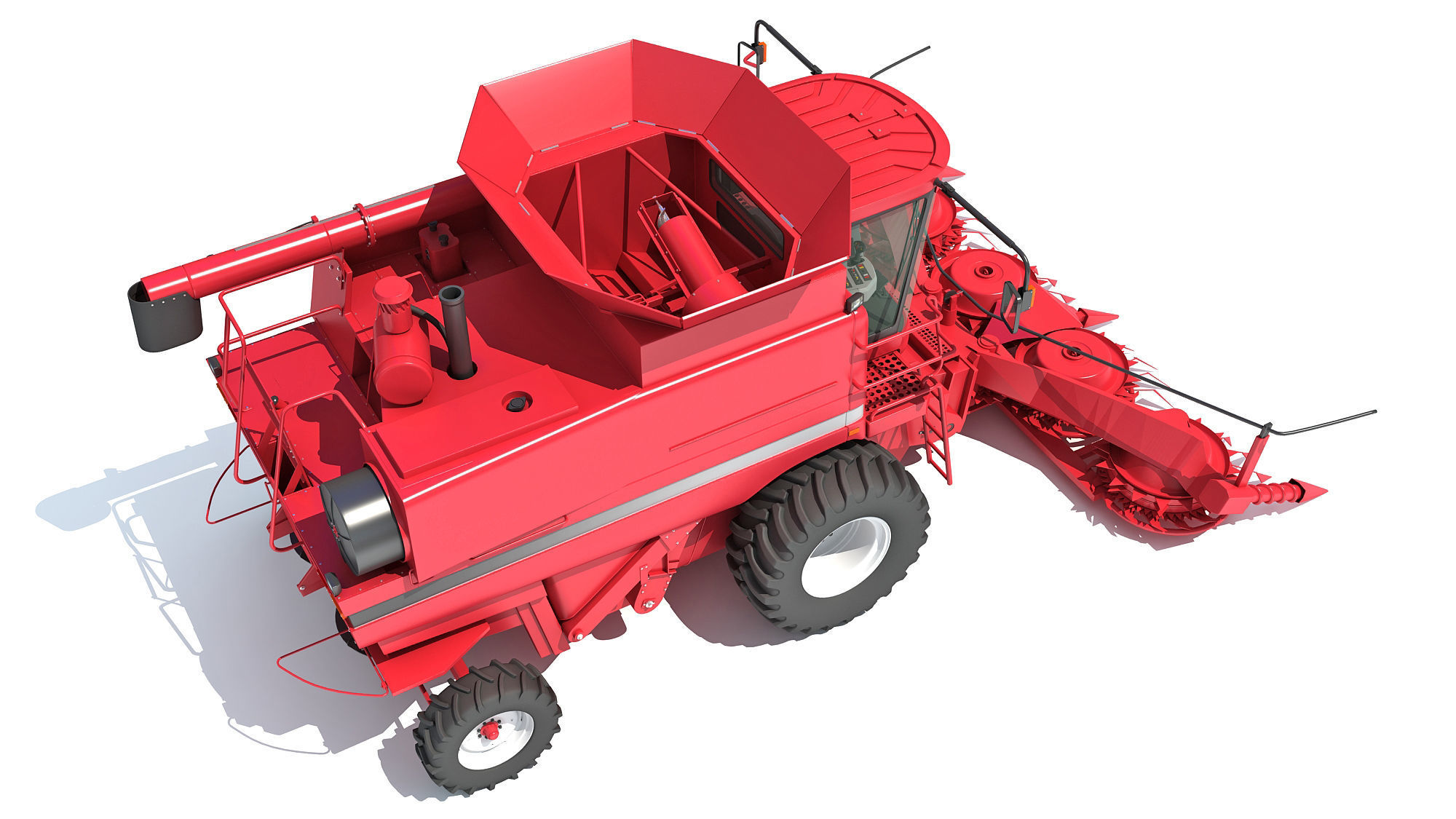 Combine Harvester 3D model_7